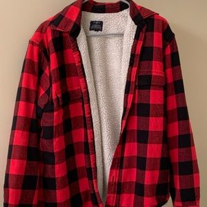 J Crew Lined Flannel/Sherpa